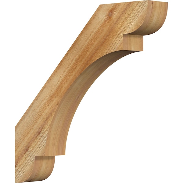 Ekena Millwork 4"W x 24"D x 24"H Olympic Rough Sawn Knee Brace, Western Red Cedar BRC04X24X24OLY00RWR - main